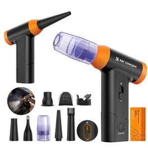 K&FCONCEPT�G�A�_�X�^�[�d���u�����[150000RPM������6��ރm�Y���tLED�f�U�C�����^���i�K���ʒ�����e�ʃo�b�e���[�����Ԏg�p2in1���샂�[�hUSB-C�[�d��
