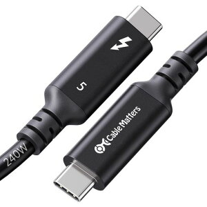 [Intel�F��] Cable Matters 80Gbps Thunderbolt 5 �P�[�u�� 1.5m �u���b�N