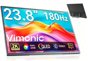 ���o�C�����j�^�[ 23.8�C���` 2K 180Hz QLED Vimonic IPS 150%sRGB���F�� �����X�^���h�t�� ���o�C���f�B�X�v���C