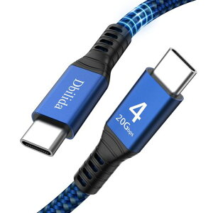 Thunderbolt4�Ή��P�[�u��5M�A20Gbps�����]��/240W���d/4K@60Hz�E5K@60HzUSB4�T���_�[�{���g4�P�[�u���Ή�(iPhone16/17�V���[�Y�AMacBook