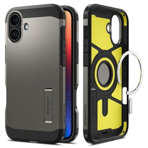 Spigen �y�n��18�N�̋Z�p�́ziPhone 16 �P�[�X MagSafe�Ή� �ϏՌ� �}�b�g 2�d�\�� �ČRMIL�K�i �^�t�E�A�[�}�[(AI)�E�}�O�t�B�b�g ACS08215 (�K�����^��)