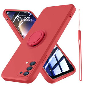 OPPOA745G用ケースA545G用ケースシリコン薄型リング付き可愛いスリムソフトカバー耐衝撃TPUストラップホール液体シリコンシンプルスマホケース耐久性スタンド機能サラサラ指紋防止オッポA…