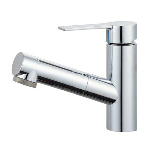 SANEI(サンエイ)シングルスプレー洗面混合栓ウルトラファインバブル発生column整流・シャワー切替引き出しホース1m一般地用K37532E6JV