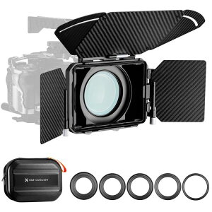 K&F CONCEPT �}�b�g�{�b�N�X 4x5.65�C���` Mini Matte Box �T�C�h�t���O�L��