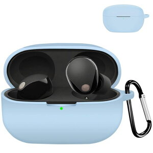 WF-1000XM5��p�P�[�X�_�炩�ȃV���J�Q���J�o�[SonyWF-1000XM5�Ή��y�ʃP�[�X�S�ʕی�ϏՌ��ی엎���h�~�A�N�Z�T���[�L�[�`�F�[���t��(�X�J�C�u���[)