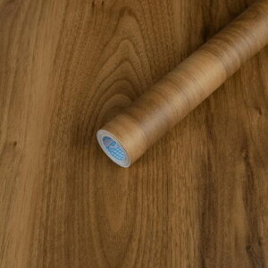 Jiroka壁紙木目リメイクシート木目調シート茶色厚手透けない木目調壁紙シールのり付き40cmx3mイエロー木目シール貼って剥がせるリフォームシート防水/防油/防汚耐熱キッチンリビングテー…