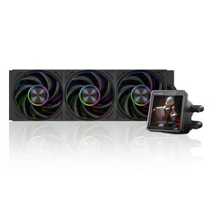 PCCOOLER CPS DT360 ARGB Display �ȈՐ���CPU�N�[���[ 360mm���W�G�[�^�[ TDP320W 3.4�C���`IPS LCD�f�B�X�v���C(�J�X�^�}�C�Y�Ή��E�}�O�l�b�g��)ARGB���C�e�B���O �Z���~�b�N�x�A�����O Intel