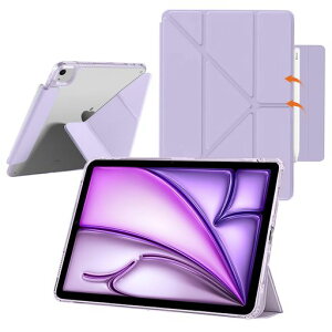 YealRed�P�[�XForiPadAir13�C���`(M4/M3/M2)2026/2025/2024�����^�u���b�g�J�o�[Y�܂�X�^���hPU���U�[�N���APC+TPU���C�z���o�b�N��TouchID�ƃI�[�g�X���[�v�@�\�Ή�