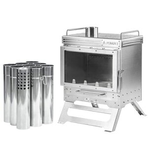 POMOLY�d�X�g�[�uDwellerMax2.0�񎟔R�ăX�e�����X�|�d�X�g�[�u�L�����v�e���g�E�[�h�g�F�ϔM�K���X�A���ˁA���[�ܕt���|�����[�d�X�g�[�u����BBQ�����Α�L�����v�q�[�^�[�A�E�g�h�A