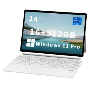 FUNYET2in1�^�u���b�gN100�m�[�g�p�\�R��Windows11Pro�^�u���b�gPC�ŐV��2024FUNBOOK�C���e��UPCN10014.0�C���`������16GB+512GBSSD�m�[�g�p�\�R���^�b�`�p�l��