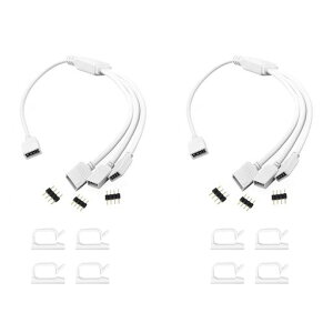 �N���A�q��(Clearhill)2�Z�b�g(1to3)4�s��RGBLED�X�g���b�v�p���򉄒��P�[�u��-5050/3528LED�X�g���b�v�Ή��ϋv��PVC�≏30cm