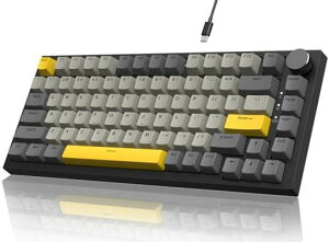 ATTACK SHARKxAJAZZ AK820 75% �L��USB-C ���J�j�J���Q�[�~���O�L�[�{�[�h ���D��