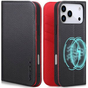 VISOUL iPhone 17 Pro Max �Ή� �P�[�X �蒠�^ �{�v �A�C�t�H��17 �v���}�b�N�X �蒠�^�P�[�X MagSafe�Ή� �X�}�z�P�[�X ���U�[ �J�[�h���[ �g�уJ�o�[ ���u���X�^���h�@�\�t�� �}�O�l�b�g�� �S�ʕہc