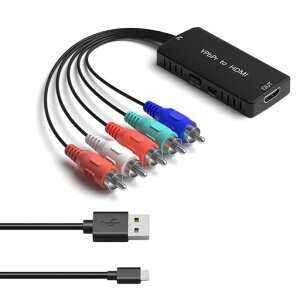�R���|�[�l���g to HDMI �R���o�[�^�[ 1080P�Ή� �A�i���O �R���|�[�l���g RGB ���� to HDMI�o�� �ϊ� �R���o�[�^�[ 5RCA RGB YPbPr to HDMI �R���o�[�^ PS2�APS3�AWii�ADVD�AXbox