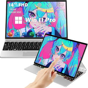 ���^�y��4in1�m�[�g�p�\�R���^�b�`�p�l���yWin11���ځz�yMSOffice2019���ځz2in1�p�\�R���m�[�gCeleronN95�ő�3.4GHz/14�C���`2K�t��IPS�𑜓x/������DDR4