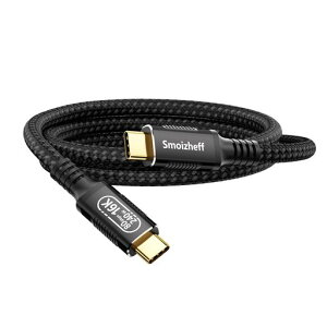 USB-C �P�[�u�� 1m �i�C�����҂� 80Gbps �����f�[�^�]�� 240W PD�}���[�d 16K@60Hz �f���o�� Thunderbolt 5/4/3�݊� �m�[�gPC�E�^�u���b�g�E�X�}�z�Ή�