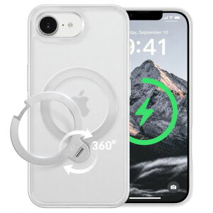 CASEKOO iPhone 17e/16e �p �P�[�X�y2026�ō�����&��_360�x��]�z�ČRMIL�K�i �ϏՌ� MagSafe�Ή� ���ϋv���y���c�����E�p�x���R�����z�}���[�d�Ή� �w��h�~/�}�b�g�d�グ/���ϖh�~/������ �������c
