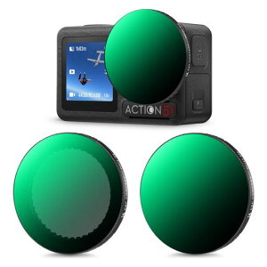 K&F CONCEPT Osmo Action 5Pro/4/3 �p ND�t�B���^�[�L�b�g (ND2-32+ND32-512) �����t�B���^�[ �����Y�t�B���^�[ ���ʒ��� �����Y�ی� AGC���w�K���X �����ߗ� �v���e�N�g�t�B���^ 28�w�i�m�R�[�e�B���O