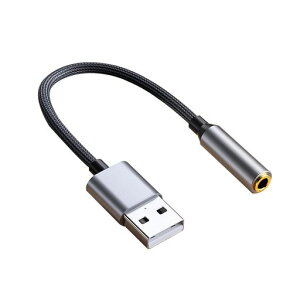 LeTradeJPUSB�I�[�f�B�I�A�_�v�^USB�|�[�g-3.5mm�~�j�W���b�N�ϊ��P�[�u��Windows/Vista/XP�AMacOS/X�ALinux�APS4�ARaspberryPi(0.2M)