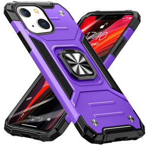 iPhone 14 �p �P�[�X �����O PC+TPU �č��R��MIL�W���擾 �Ռ��z�� �ϏՌ� �����h�~ �X�^���h�@�\ ��d�\�� �h�o ���^ �y�� ��̌^ 360�x��] �S�ʕی�J�o�[ �A�C�t�H�� 14 �p �P�[�X �� W-KM-33-10