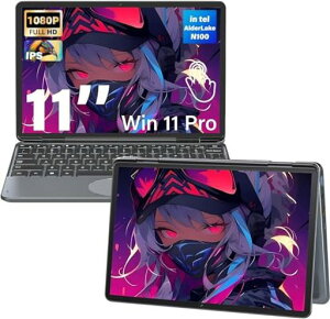 2in1�m�[�g�p�\�R���^�b�`�X�N���[��PC�yWin11/Office2024���ځz�p�\�R���m�[�g10.95�C���`IPS�𑜓x(1920*1200)/��12����AlderLake-N150�ő�3.40GHz/LPDDR416GB
