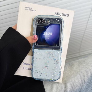 QLTYPRI�Ή�GalaxyZFlip7�P�[�X�N���ATPU�J�o�[�E�F�[�u�������؍������E�F�[�u�O���b�^�[�������^�y�ʑϏՌ�����~��(SC-55F)�X�}�z�P�[�X���C�����X�[�d�Ή��X�g���b�v�z�[���t��