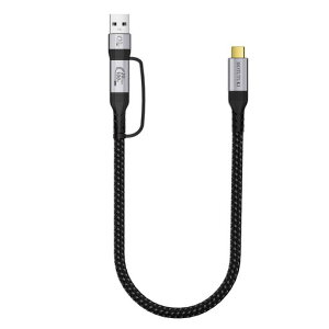usbc�P�[�u���Z��0.3m2in1���@�\USB3.2Gen2X220Gbps�����f�[�^�]��4K@60Hz�f���o��100W(5A)PD�}���[�dThunderbolt3/4�Ή��ґg�d�lusbatoc�ϊ��Ή�type-c