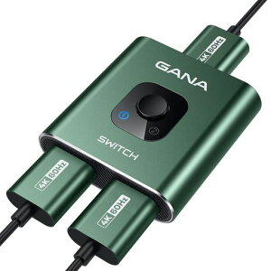 HDMI�ؑ֊�y4k@60hz�zHDMI���z��AGANA�o���� �Z���N�^�[ 1����2�o��/2����1�o�� �蓮 �؂�ւ��� Xbox PS5/4/3 DVD�v���[���[Fire Stick�K�p(��)