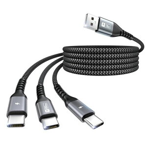 SUNGUYUSBC�P�[�u��1.5M3in1�}���`�[�d�R�[�hQC3.0USB-USB-C�P�[�u��3��Type-C�|�[�g�t���i�C�����҂�iPhone17/16/15�V���[�Y�AGalaxyS25