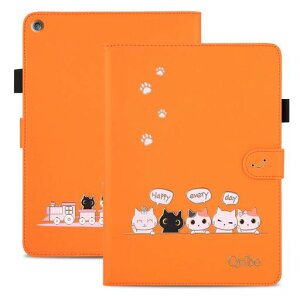 Qribo Fire HD 10 �P�[�X 2017�N/2019�N�̔� �V���v���Ȃ̂ɉ����f�U�C�� �G���{�X���H�L�� ���ꂵ���C���� 10.1�C���`�Ή� Fire HD 10 �J�o�[ 2017 �����̎���p �X�����t�B�b�g Fire HD 10 2019