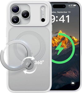 �y2026�ō�����&��_360�x��]�zCASEKOO iPhone 17 Pro Max �p �P�[�X MagSafe�Ή� �ČRMIL�K�i 360°�S�����ϏՌ� �y���c�����E�p�x���R�����z�ő�25W�}���[�d�Ή� �w��h�~/�}�b�g�d�グ/���ϖh�~/���c