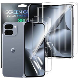 �y�A���`�O���A 4���Z�b�g�zFor Google Pixel 10 Pro Fold �t�B����(2��)+�w�ʃX�N���[���t�B����(2��)�w��h�~ �O�[�O�� �s�N�Z�� 10 Pro Fold �Ή� �A���`�O���A �T���T�� �^�b�`�� �Ռ��ی� �������c