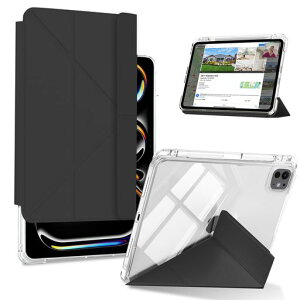 KeeFos�P�[�XiPadPro13�C���`(M5/M4�A2025/2024)�Ή�����PC/TPU�ی�J�o�[���O���\���@�\�X�^���h���u���c�u���y���g���C�t���ی�P�[�XiPadPro13�C���`