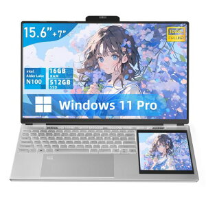 �m�[�g�p�\�R�� 15.6�C���`1920*1080 IPS&+7�C���`�^�b�`�X�N���[���yWin 11Pro�z������:DDR4 16GB/SSD:512GB/12����Celeron N100 �ő�3.4Ghz�p�\�R���m�[�g/Type-C/USB