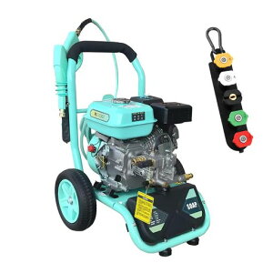 Kareyouエンジン高圧洗浄機17MPa9.5L/min小型・携帯式1/4クイック接続純正ショートガン&10mホース付電源不要のエンジン式で屋外作業にも対応KAP-1710
