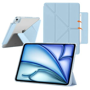 YealRed�P�[�XForiPadAir7/611�C���`M3/M2(2025/2024)�����^�u���b�g�J�o�[Y�܂�X�^���hPU���U�[�N���APC+TPU���C�z���o�b�N��TouchID�ƃI�[�g�X���[�v�@�\�Ή��������