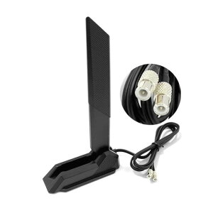 HSSDTECH WiFi7 3�o���h �A���e�i - 6GHz/5GHz/2.4GHz & Bluetooth MSI �p Z790/X870/B860/B850/B760�Ή� �d�g���x�啝���� �Q�[��/�X�g���[�~���O�ɓK��-�g���A���e�i �O���g��