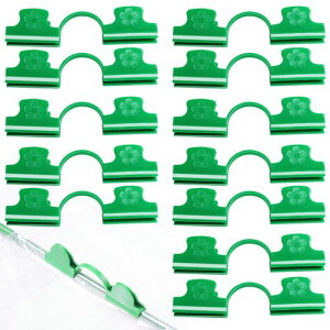 Pacify温室ビニールシートクリップ60個セット直径8mm温室クランプクリップ再利用可能雨除けシート園芸家庭菜園トンネル栽培用パッカー支柱クリップ耐寒性高温耐性防虫ネット固定菜園パ…