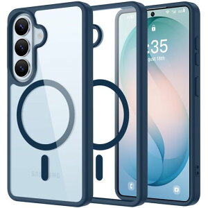 Holidi Galaxy S26 �P�[�X ������ �}�O�l�b�g���� �ČRMIL�K�i �S�ʕی� ���C�����X�[�d ���ςȂ� ��d�\�� �M�����N�V�[s26 �P�[�X MagToMeCol-Series �N���A+�u���[