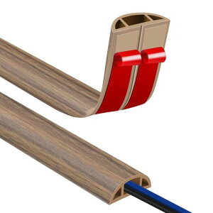 フロアコードカバー配線隠し床2cmx3m粘着式ケーブルカバー配線カバー薄型モール配線隠し粘着式のよく収納され配線隠し通気性、断熱性、耐衝撃性など多機能家庭、オフィス、倉庫など様…