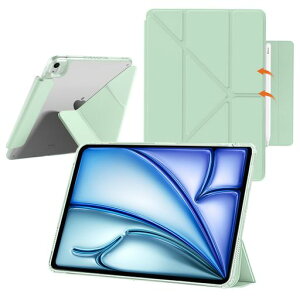 YealRed�P�[�XForiPadAir7/611�C���`M3/M2(2025/2024)�����^�u���b�g�J�o�[Y�܂�X�^���hPU���U�[�N���APC+TPU���C�z���o�b�N��TouchID�ƃI�[�g�X���[�v�@�\�Ή��������