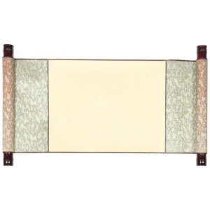 TEHAUX巻物宣紙書画用白絹装丁両軸仕様巻物帖巻物帳寄せ書き展覧会披露宴結婚式書道水墨画日本画書画作品展示用マウントライスペーパースクロール装飾