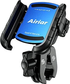 AIRIAR(アイリア) 自転車 スマホホルダー 携帯ホルダー スマホ スタンド 自転車用スマホホルダー ロードバイク クロスバイク バイク クイックパワーグリップ AR-M8SP (ブルー)