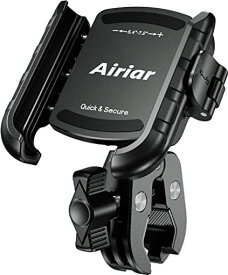 AIRIAR(アイリア) 自転車 スマホホルダー 携帯ホルダー スマホ スタンド 自転車用スマホホルダー ロードバイク クロスバイク バイク クイックパワーグリップ AR-M8SP (ブラック)