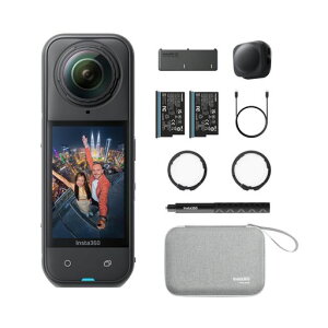 �y�����������񈤗p�zInsta360 X5 �G�b�Z���V�����L�b�g |8K�Ή��E�h���E360�x�S�i�A�N�V�����J����|��i�ɋ����g�����Ȃ����B��_�h�Ή��E��u���␳�E���������Y&�����ԃo�b�e���[����!