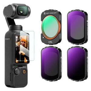 K&F CONCEPT OSMO Pocket 3/4�p ���C���t�B���^�[ CPL+ND16+ND64+ND256 �R���g���X�g���� ���ˏ��� ���� �����ߗ� 28�w�i�m�R�[�e�B���O �h���h��