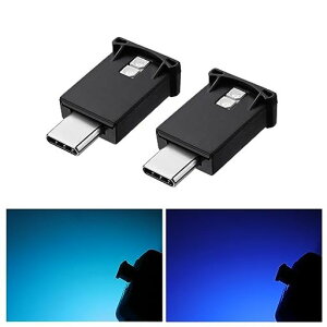 GIMUYA Type-C LED���C�g USB �ԓ��p 8�F �������[�@�\ �����_�� �����@�\ �A���r�G���g���C�g RGB USB���d �C���~�l�[�V���� �^�C�vc �~�j���C�g ���^ �y�� �ԃA�N�Z�T���[ �ȒP��t 2����