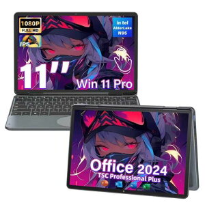 2in1�m�[�g�p�\�R���^�b�`�X�N���[��PC�yWin11/Office2024���ځz�p�\�R���m�[�g10.95�C���`IPS�𑜓x(1920*1200)/��12����AlderLake-N95�ő�3.40GHz/LPDDR416GB