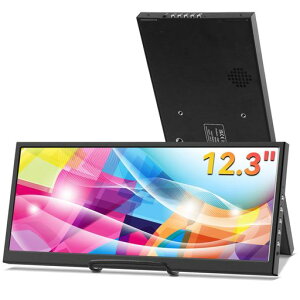 12.3�C���` �Z�J���_�����j�^�[�AIPS �X�g���b�`�o�[ LCD �g���x���f�B�X�v���C 1920*720 HDMI USB-C�A�~�j���o�C�����j�^�[ �����f�� �m�[�g�p�\�R���p Windows Aida64 GPU CPU RAM