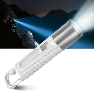 【2025最新の進化】懐中電灯強力高輝度ledライト広角180度COB作業灯4モ-ド調光ズーム調節大容量電池Type-C充電式尾にフックが付い軽量携帯便利作業用停電地震避難対策防災グッズ